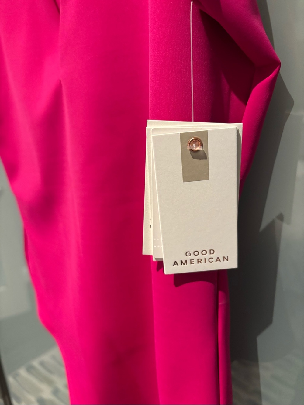 Good American Hot Pink V-Neck Sleeveless Bodysuit NWT - Picture 6 of 6
